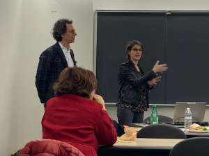 S4D4C's Pauline Ravinet and Mitchell Young present at Princton University